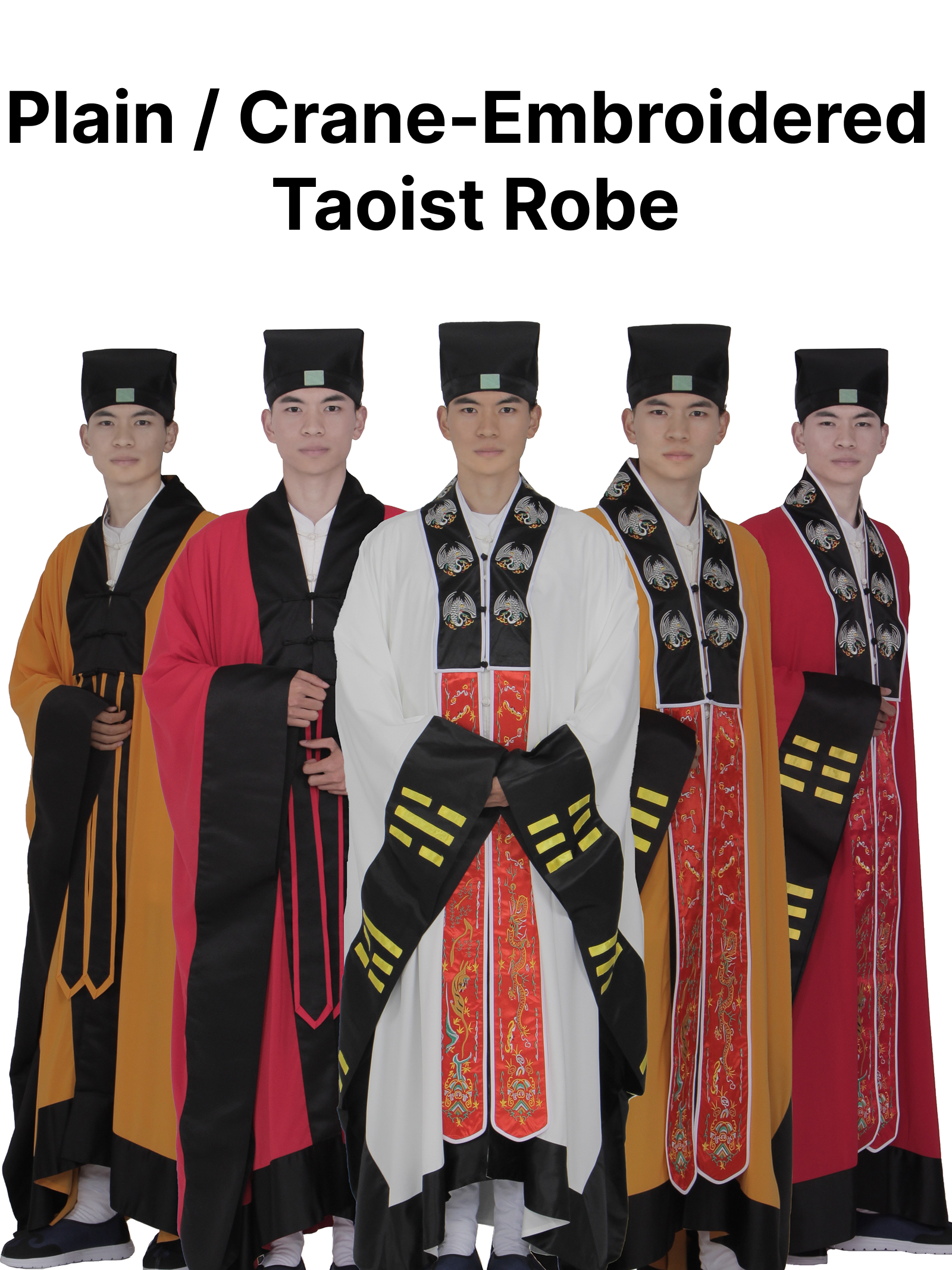High-Quality Sanqing Taoist Robe - Ritual Gown for Taoist Masters, Wudang Bagua Pattern Ceremonial Taoist Clothing