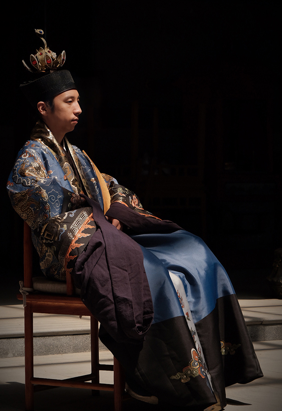 Sanqing Daoist Robe Revival Edition - Nine Dragons Dharma Robe for High Priest | Taoist Ceremony, Meditation, Scripture Recitation | Premium Silk Embroidery