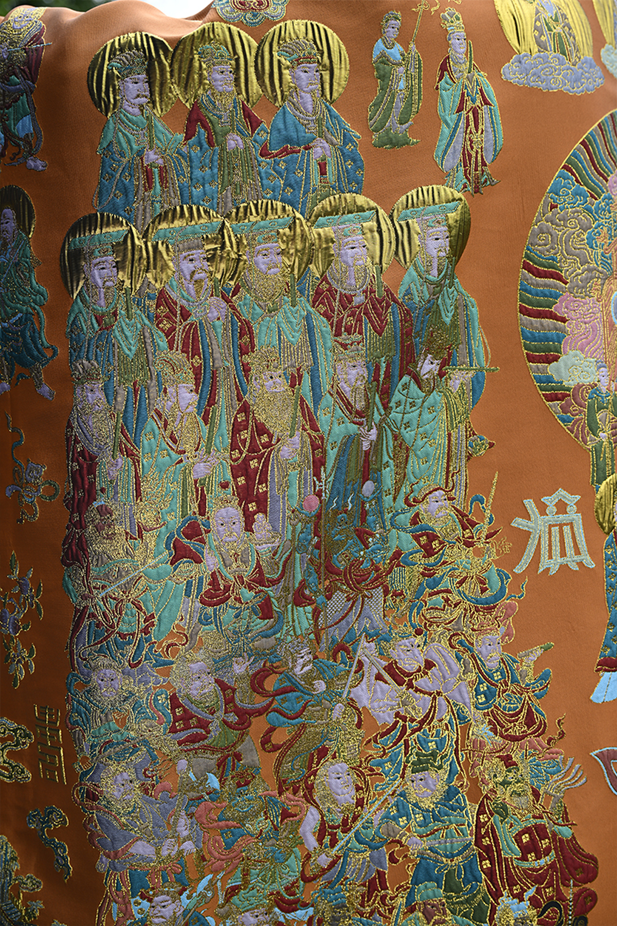 Handwoven Brocade Taoist Robe - Chaoyuan Quanshen Xiaotai Garment | High Priest Scripture Robe | Raised Weaving Technique