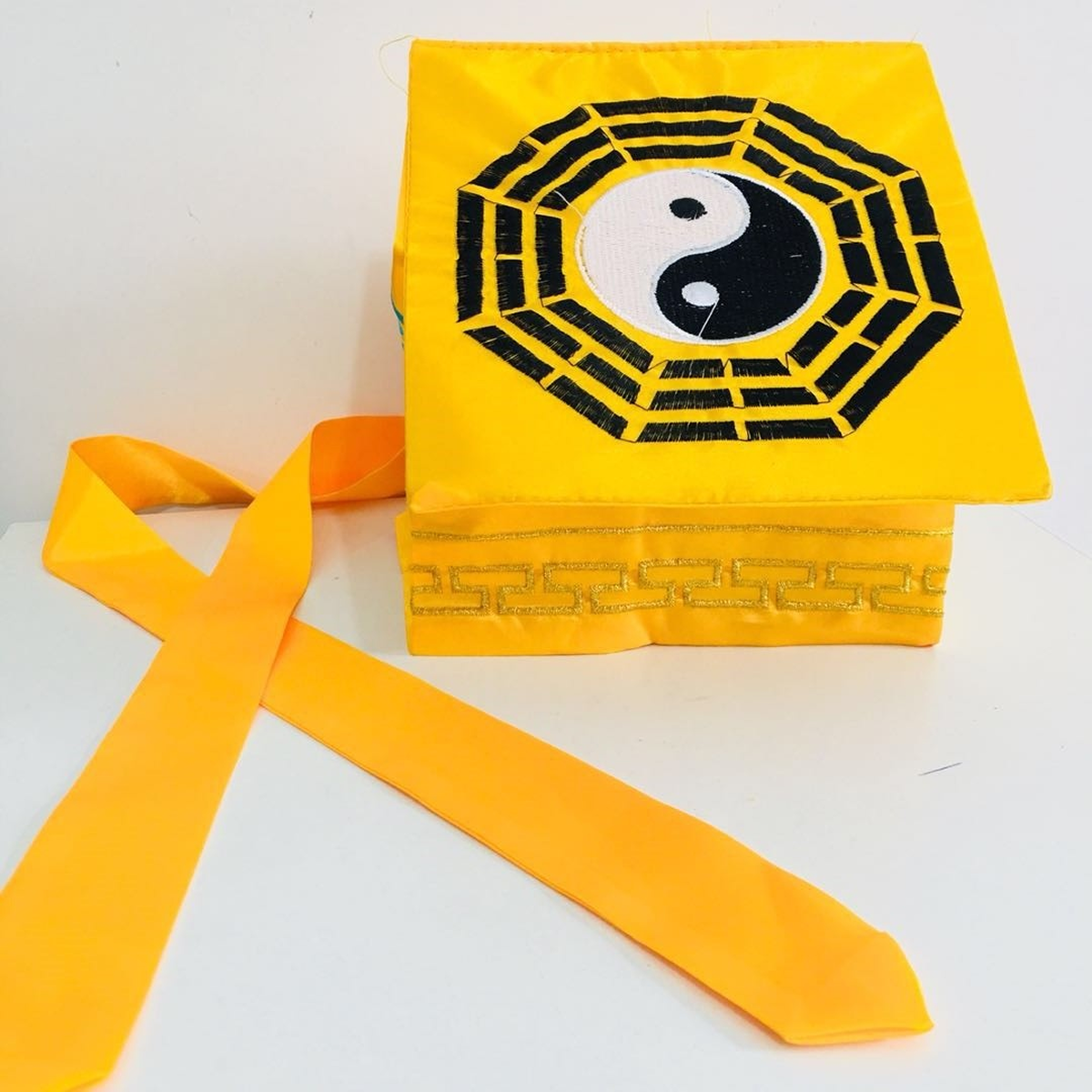 Authentic Taoist Hat | Yin Yang Bagua Cap | Kung Fu Zen Meditation Headdress | Halloween Costume Accessory