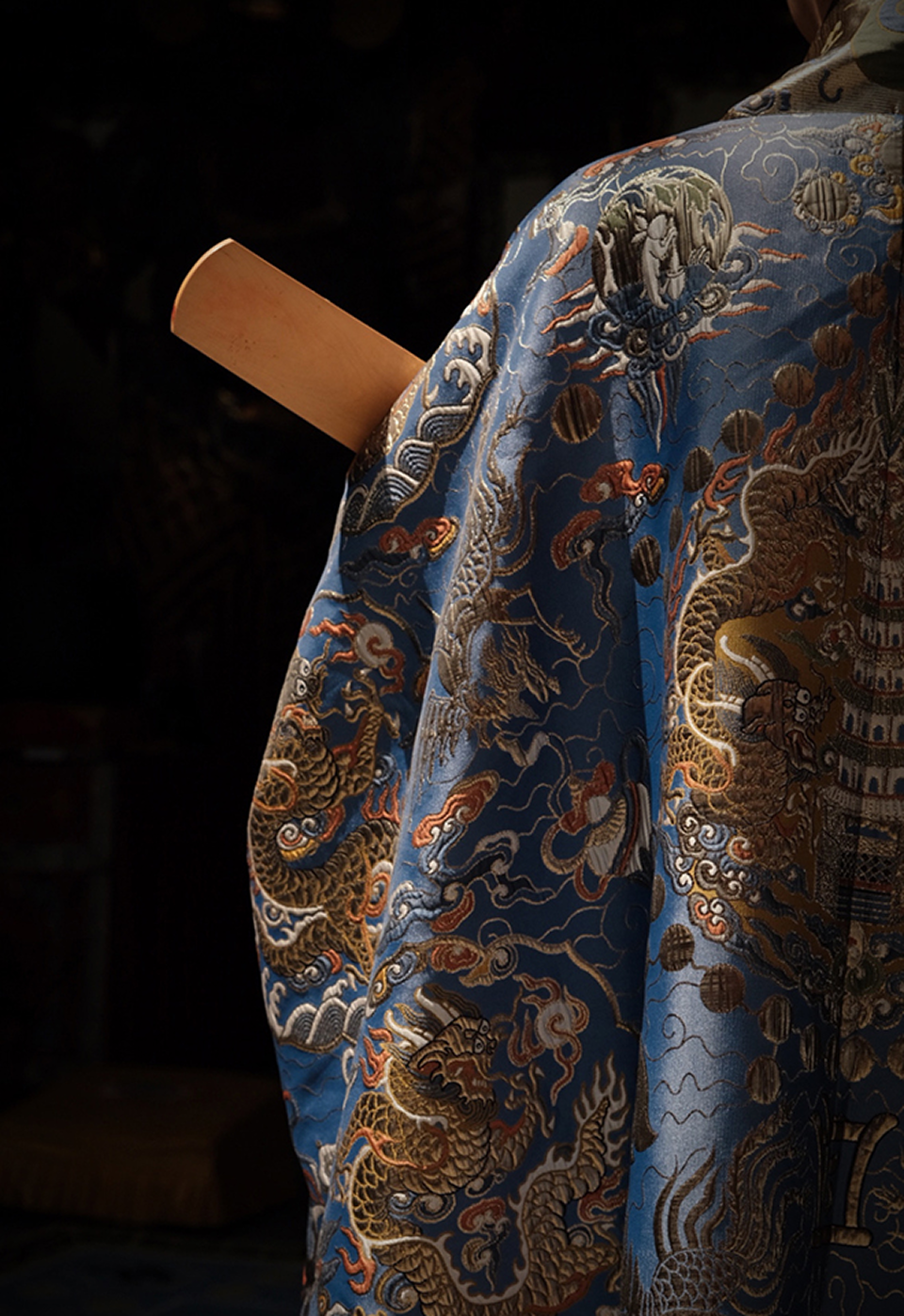 Sanqing Daoist Robe Revival Edition - Nine Dragons Dharma Robe for High Priest | Taoist Ceremony, Meditation, Scripture Recitation | Premium Silk Embroidery