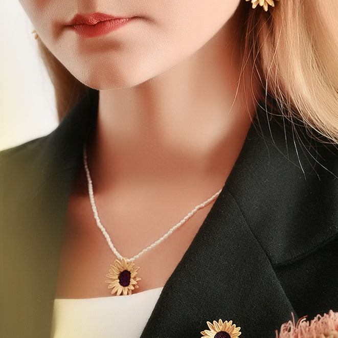 Fibula Flower Brooch