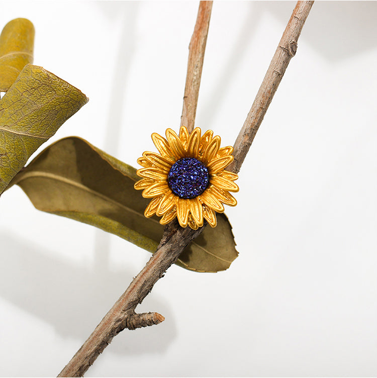 Fibula Flower Brooch