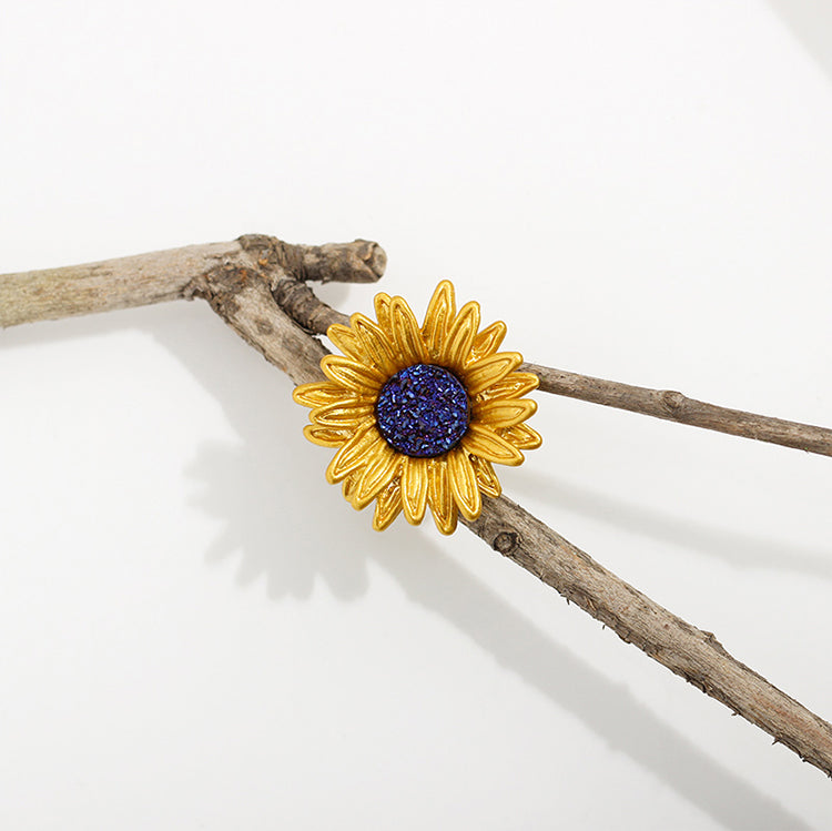 Fibula Flower Brooch