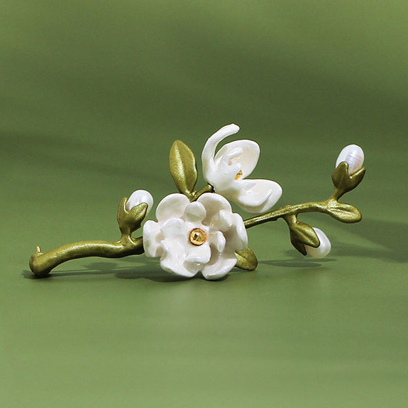 Magnolia Flower Brooch