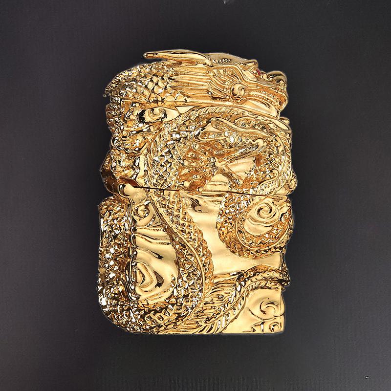 Golden dragon lighter shell Loong 