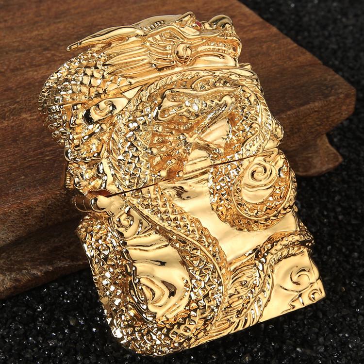 Golden dragon lighter shell Loong 
