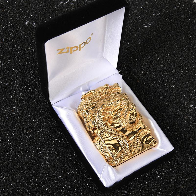 Golden dragon lighter shell Loong 